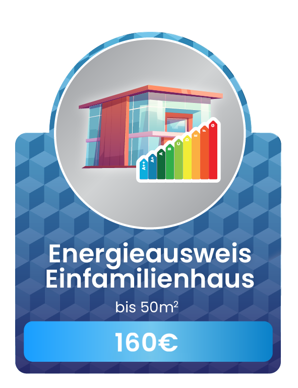 EE50m160e Energieausweis EFH bis 150m² glow